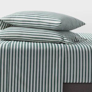 NEW Microfiber Sheet Set - Room Essentials™  Green Stripe Twin/Twin XL